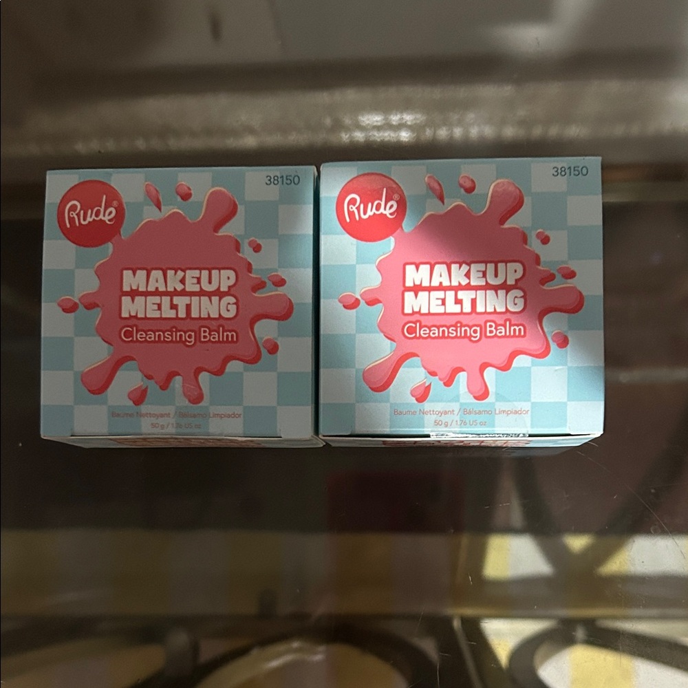 RUDE Makeup Melting Cleansing Balm - Pink Splash x 2